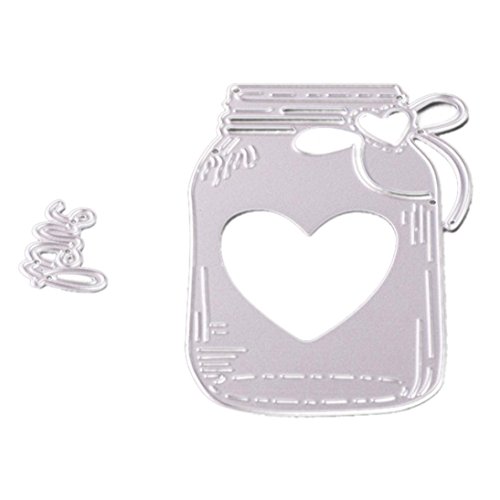 Anboo Leaves/Heart/Women Scrapbooking Decor Metal Cutting Dies Embossing Stencil For DIY Paper Card Album Craft (Canister)
