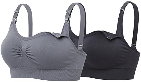 Lataly Womens Sleeping Nursing Bra Wirefree Breastfeeding Maternity Bralette
