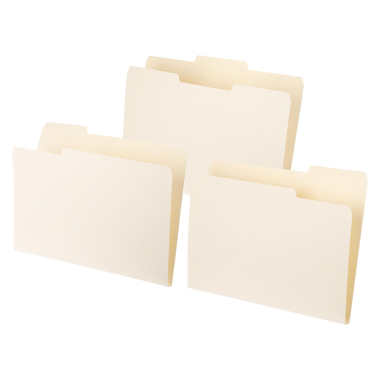 PATIKIL 20pcs Manilla Folders 8.5 x 11, Manila File Folders Letter Size Manila Folders 1/3 Cut Paper Organizer Bulk for Classroom Home Office Paperwork, Tab in Left, Middle,Right, Beige