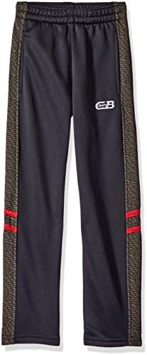 CB Sports Big Boys' Active Hi Tech Pant, TI68-Black/Red, 10/12