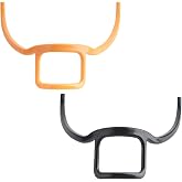 LIUZONGIN 2 Pack Men's Beard Styler and Hairline Shaping Tool - Facial Hair Outline Template, Styling Tools, Goatee Groomer (Black and Orange)