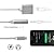 Headphone Adapter Dongle Jack Aux Audio & Charging & Volume Control 2 in 1 Cables Stereo Adaptor Connector Earphone Charger Splitter for iPhone7/7plus/iphone8/8plus/iphoneX,Support iOS 10.3/12-Silver from MPWHYL