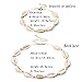 SUNSCSC Handmade Summer Beach Shell Conch White Velvet Rope Choker Necklace Adjustable Conch Shell Necklace Jewelry (Shell Necklace and Bracelet)