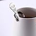 NewKelly Coffee Spoon Stainless Steel Tea Hanging cups Supplies Tableware Kitchen Skull (A)