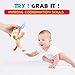 Zooawa Baby Pacifier, Dog Pacifier Holder with Detachable Plush Stuffed Animal Toy for Infant Boys Girls 3-18 Months