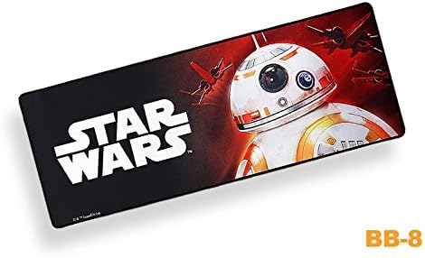 TKDS STARWARS Extended Non-Slip Soft Rubber Gaming Mouse Pad &amp; Keyboard Pad Mat BB-8
