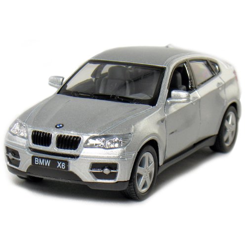 Set of 4: 5" BMW X6 SUV 1:38 Scale (Black/Red/Silver/White)
