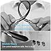 Bluetooth Headphones Retractable Earbuds Neckband Wireless Headset Sport Sweatproof Earphones with Mic (Bluetooth 4.1,Noise Cancelling, 14 Hours Play Time) (Matte Black)
