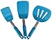 Starpack 'Flex & Flip' Flexible Silicone Turner Spatula Set (3 Pcs) - High Heat Resistant Spatulas for Cooking Egg 600°F - Silicone Pancake Turner Spatula, LFGB Grade Non Stick Rubber Kitchen Utensils