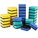 Dry Erase Erasers Bulk Magnetic Whiteboard Chalkboard Cleansers Wiper for Classroom Office Home(3 Colors, 1.97 x 1.97 Inch),30 Pack