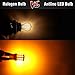 Antline 1156 1141 1003 7506 BA15S LED Bulbs Amber Yellow, 12-24V Super Bright 1000 Lumens Replacement for RV Camper Interior Lights, Turn Signal Blinker Lights, Side Marker Lights (Pack of 4)