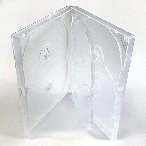 Amaray DVD Case - 6 Way Multibox (10 pcs) in Clear to hold 6 discs