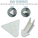 Sliding Door Lock Keyless for Child/Baby Safety Proofing Windows, Closets, Showers, Pools, Patios, and Sliding Doors - Childproof Safety Locks by All4Baby plus BONUS Sliding Door