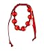 Chewbeads Cornelia Teething Bracelet, 100% Safe Silicone - Cherry Red