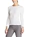 Fruit of the Loom Women's Waffle Thermal Underwear Top, Arctic White, Medium