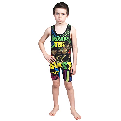 KO Sports Gear Release The Beast Wrestling Singlet (Youth XS 3045