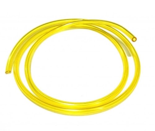 1m of Yellow Fuel Line 3mm ID 5.5mm OD for lawnmower strimmers and chainsaws