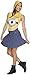 Rubie's Costume CO Women's Minion Face Hooded Costume Dress, Yellow, Small