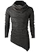 H2H Mens Slim Fit Underwear Thermal Turtleneck Pullover Thermal Sweaters CHARCOAL US L/Asia XL (KMTTL046)