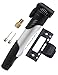 Kitbest Mini Bike Pump, Portable Cycle Frame Pump, Mountain, Road, Hybrid & BMX Bike Tire Pump, Extra-Lightweight Mini Bicycle Hand Pump Compatible with Presta & Schrader Valve & Sports Ball