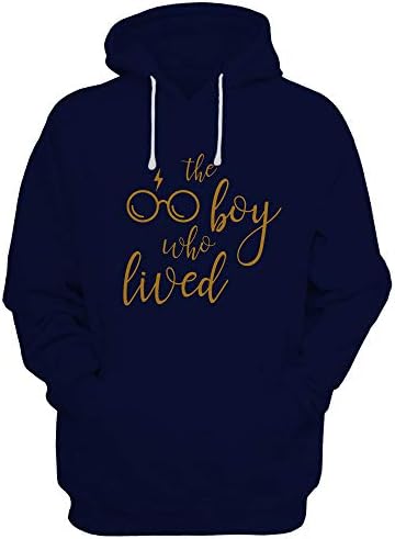 Being Desi Harry Potter Hoodie Sweatshirt: Harry Potter Boy Who Lived Hoodie Sweatshirt for Men and Women.