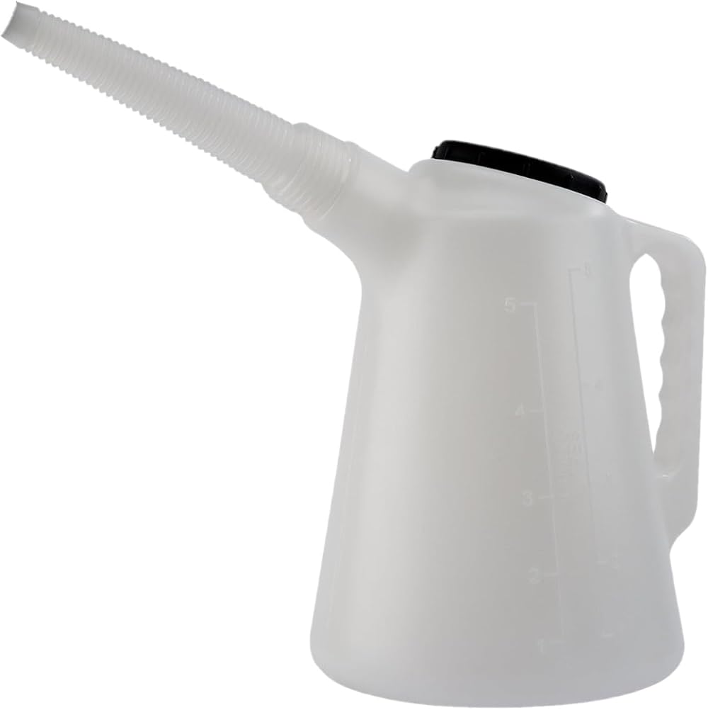 Draper 3L Measuring Jug with Flexible Spout Plastic Jug with Lid