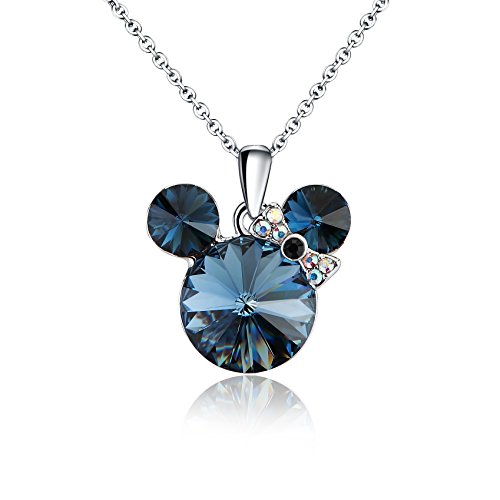 HERAYLI Lucky Mickey Mouse Pendant Necklace for Women/Girls,Made with