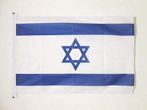 AZ FLAG, Israel Flag, 3x5 Ft, For Outdoor, Israeli, Jewish Banner Knitted Polyester with Two Plastic Rings, Fade Resistant