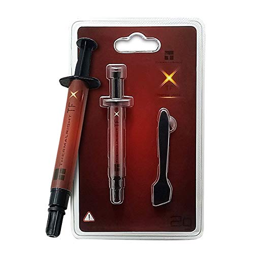 Thermalright TFX 2g Thermal Paste Heat Sink Compound 14.3W/m.k-2 Grams, High performance thermal paste for Processor/CPU/GPU/IC/All Coolers, With a spatula tool(TFX 2g)