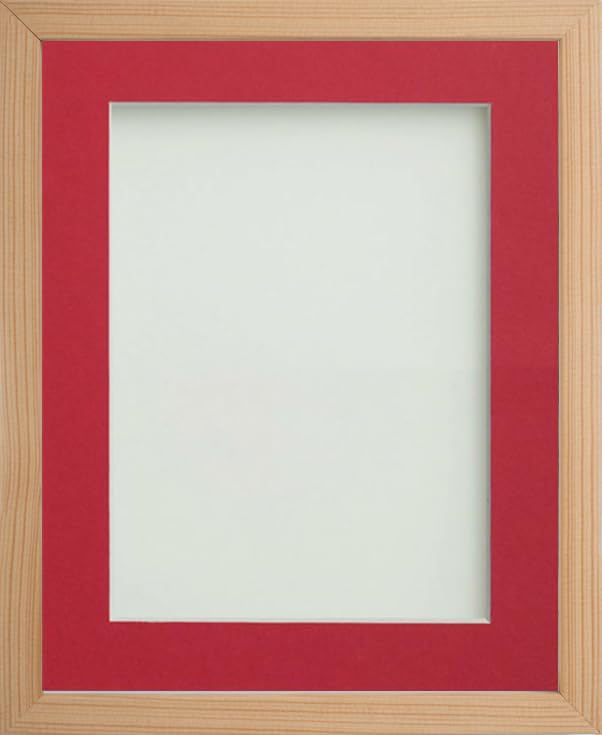 Frame Company Webber Beech with Red Mount, 10x8 for 7x5 inch