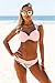 Happy Sailed Women Push Up Two Piece Bikini Swimsuits Bandeau Bathing Suits,Small Pink