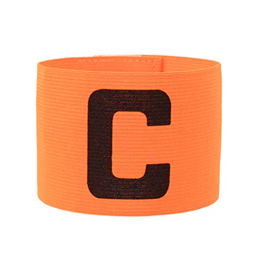 MioCloth Soccer Captain Badge Armband Football Basketball Team Sport Adult Youth Adjustable College School Athletic Player Arm Bands Sleeve Accessory Orange - Thumbnail 6