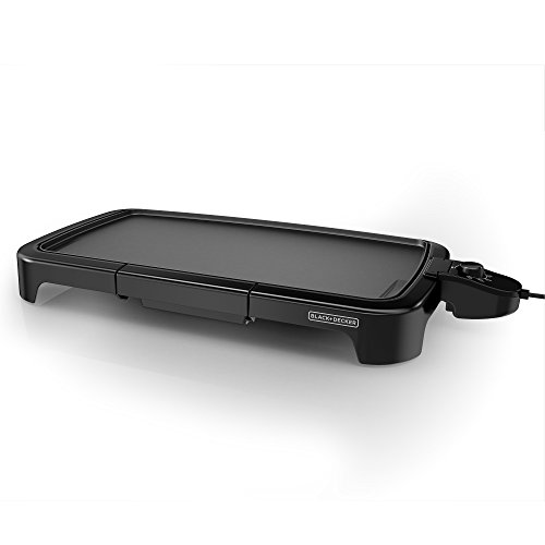 BLACK+DECKER GD2011B Family Sized Electric Griddle, 12 x 22-Inches, Black - Image 3