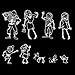 Zombie Family Car Stickers (By GAMAGO)