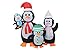 BZB Goods 5 Foot Christmas Inflatable Penguins Family Yard Decoration Lights Decor Outdoor Indoor Holiday Decorations, Blow up Lighted Yard Decor, Lawn Inflatables Home Family Outside