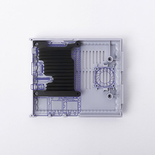 SNES-inspired-Raspberry-Pi-Case-Super-Kuma-9000-with-functioning-Power-Reset-buttons-LED-and-Superior-Custom-Heatsink-by-Kintaro