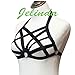 JELINDA Harness Bra Elastic Strappy Lingerie Cupless Cage Bra See Through Bra Black Strappy Bra Harness Women