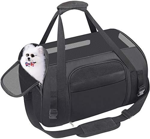 Pet Carrier Dog Airline Approved Soft-Sided Portable Travel Bag for Small Dogs Cats Puppies Kittens Rabbits