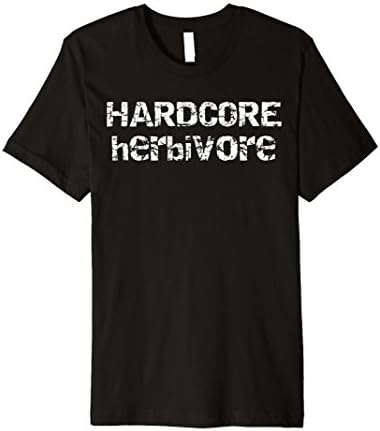 Premium Hardcore Herbivore Vegan Gift Vegan Novelty T-Shirt