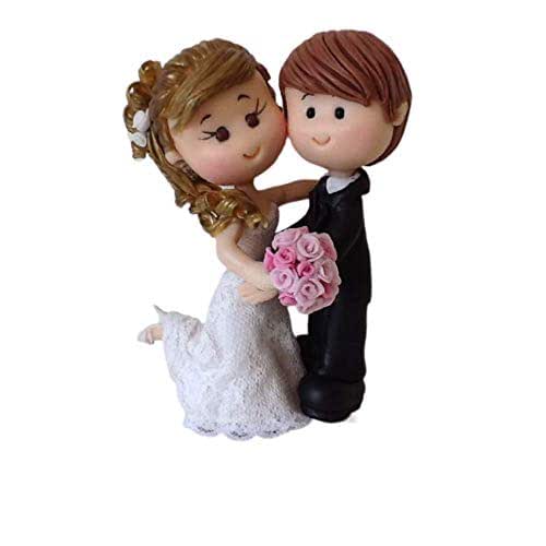 Pootshi- Muñecos Pareja de Novios Hechos en España Personalizados, Hechos a  Mano Con Porcelana Fría, Para Decorar la Tarta o Pastel de Boda. : Amazon.es:  Productos Handmade