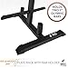 Weight Rack and 2 Bar Holder for 2” Olympic Plates by D1F – Free-Standing Sturdy Plate Racks Stand with 6 Pegs for Weighted Plates and Barbells – Stores Up To 850 lb – Gym Equipment Accessoriesthumb 4