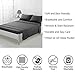TEKAMON Queen Bed 6 Piece Sheet Set Cooling 100% Microfiber Polyester Extra Deep Pocket Fitted Sheet Luxury Soft,Breathable,Wrinkle Free Flat Sheet Dark Grey