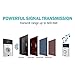 Wireless Intercom Doorbell, Adv-one Portable Door Chimes with 1 Receiver and 1 Push Button Operating at 600-feet Range High Volume Door Bell Kits (Silver)