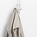 OXO 1271500 Good Grips Over-the-Door Side-by-Side Double Hook,Stainless