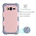 Galaxy Core Prime Case, EC™ Galaxy Prevail LTE Case, Dual Layer Rugged Soft TPU Bumper Hard PC Shell Shockproof Case Cover for Samsung Galaxy Core Prime / Prevail LTE G360 (G-Rose Gold/Grey)