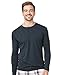 Next Level Men's Performance Blended Long Sleeve Jersey, Medium, Vintage Black