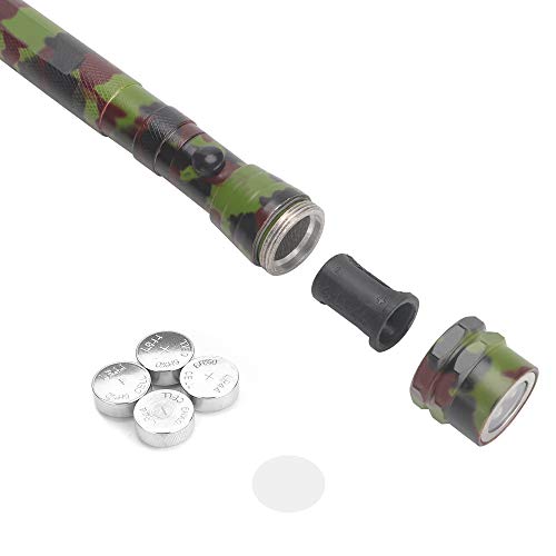 KIMILAR Telescoping Magnetic Pickup Tool, Telescoping Flexible Extensible 3 LED Flashlight, 5 Pound Magnet Telescopic Extending Torch Pick Up Tool (Max Length 22 Inch), 4 x LR44 Batteries Included