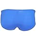 FEESHOW Men's Soft Long Sheath Sleeve Bikini Briefs Pouch Underwear G String Thongs Blue