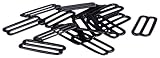 Porcelynne Black Nylon Coated Metal Replacement Bra Strap Slide - 1