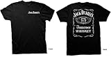 Jack Daniels Men's Daniel's Label T-Shirt Black Large